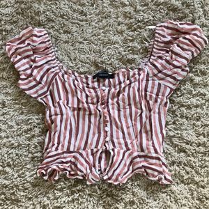 Forever 21 pink crop top